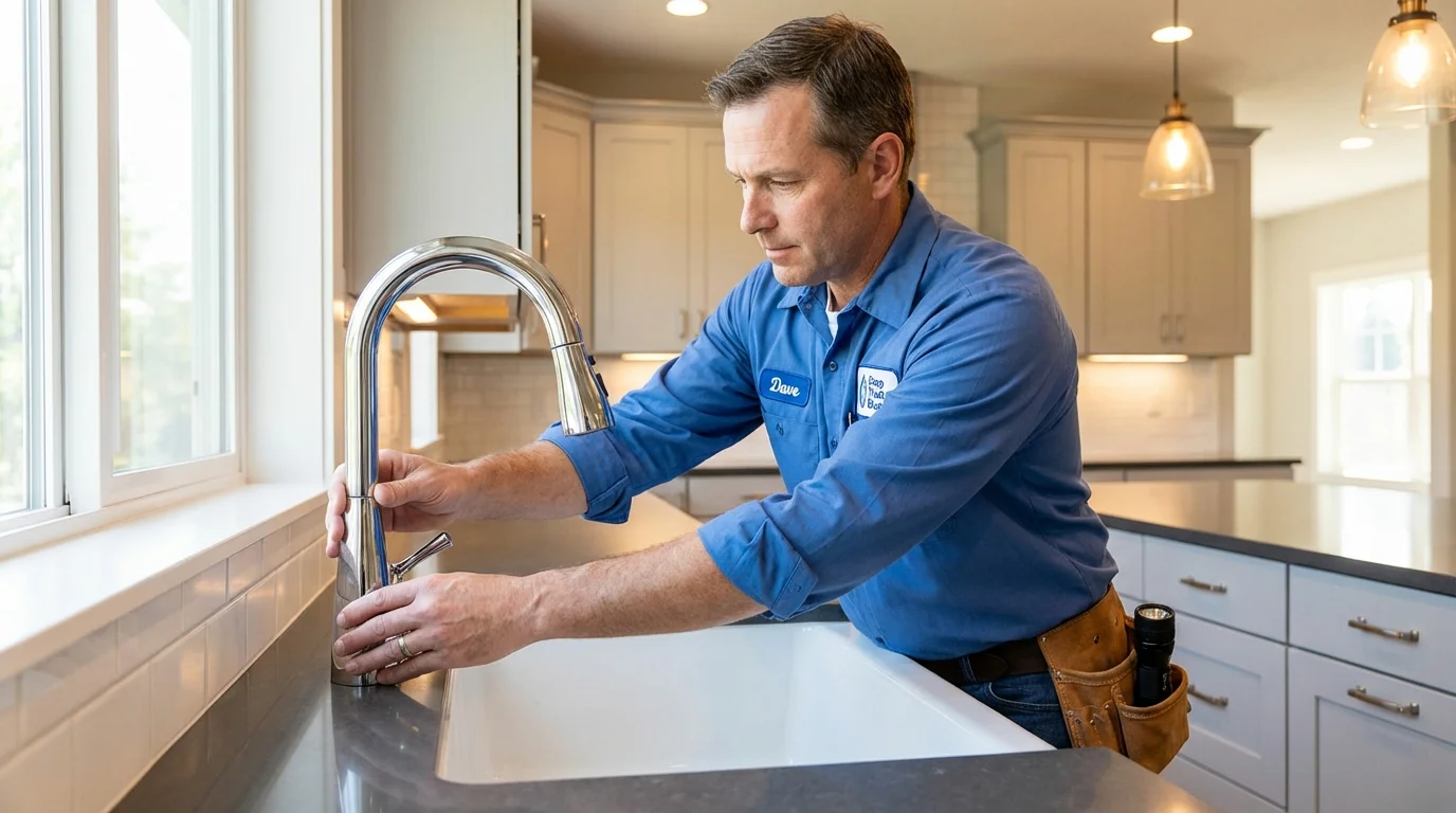 Kitchen faucet installation by Johns Plumbing LLC in Shrub Oak